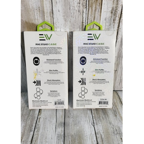 Cricket Magic 5G Phone Case EW Ring Stand Shockproof Protective Cover Quility 2 - Picture 2 of 5